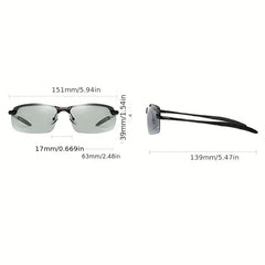 Men's Photochromic Polarized Sunglasses Outdoor Sun Glasses