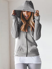Warm Zip Up Hoodie With Pockets for Women