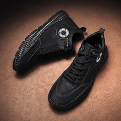 Men's Ankle Boots Stitching Casual Outdoor Non Slip Walking Sneakers