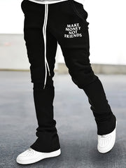 Flared Trousers Men s Casual Stretch Street Style Joggers