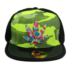 Sunshade Maple Leaf Embroidery Print Baseball Cap Adjustable Outdoor Sport