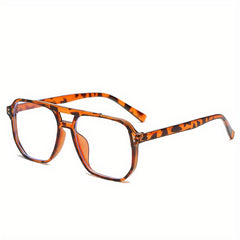Transparent Computer Glasses Frame Women Men Anti Light Square Eyewear