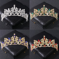 Baroque Crown Hairband Rhinestone Headband Tiara Wedding Birthday Cosplay