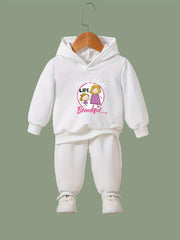 2pcs MOMS LIFE Hoodies Pants Set Sports Gift Girls