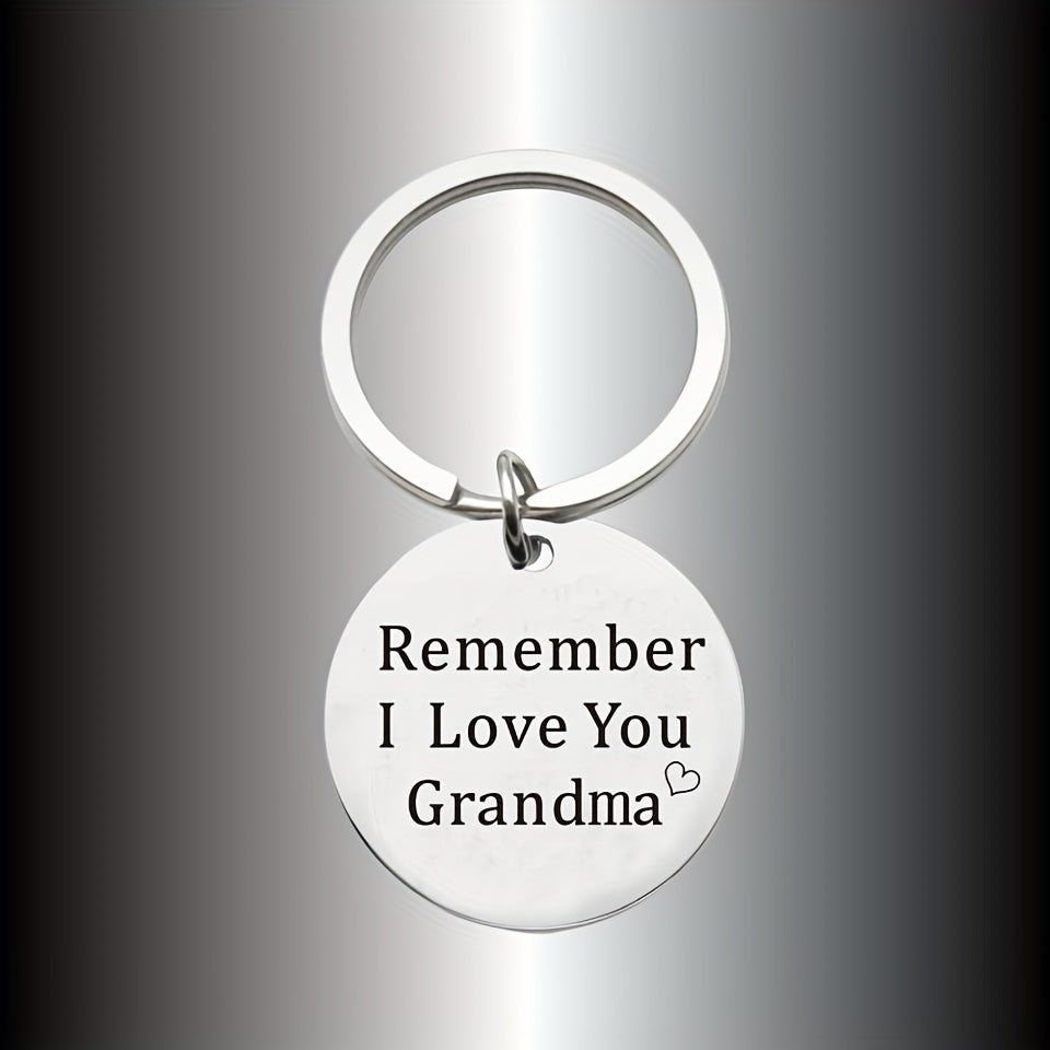 Round Metal Key Chain Pendant Mother's Gift Christmas Gift