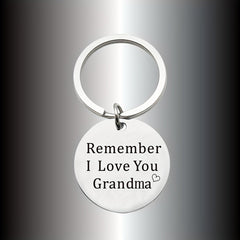 Round Metal Key Chain Pendant Mother's Gift Christmas Gift