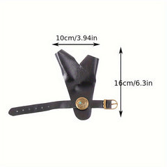 Archery Hand Guard Traditional Bow Finger Guard PU Leather Archery Glove