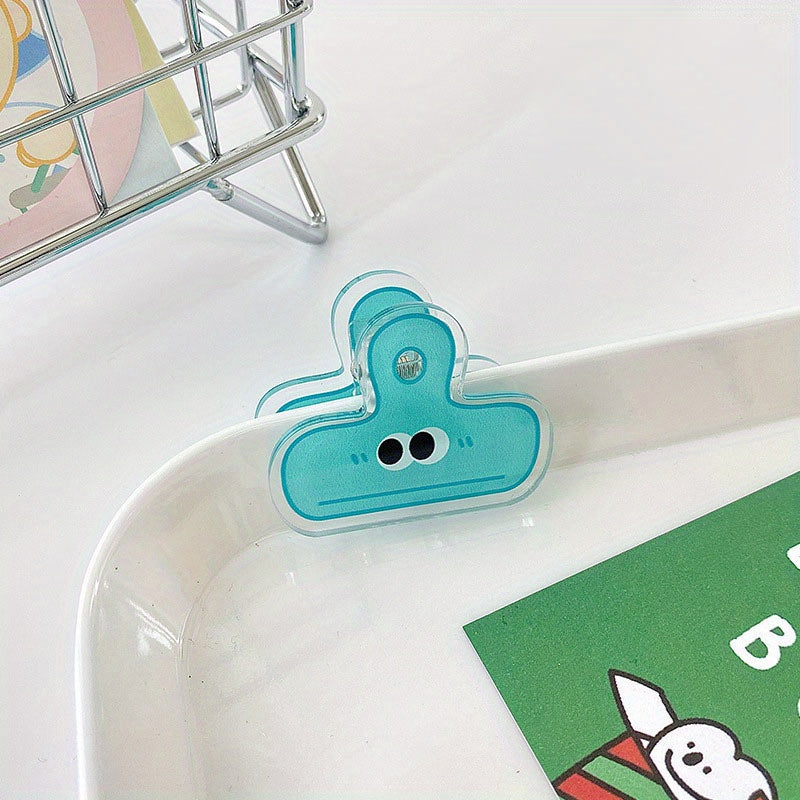 Smiling Face Clip Girl Heart Acrylic Stationery Folder