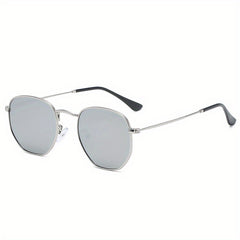 Hexagon Polarized Sunglasses UV Protection for Traveling Party Outdoor