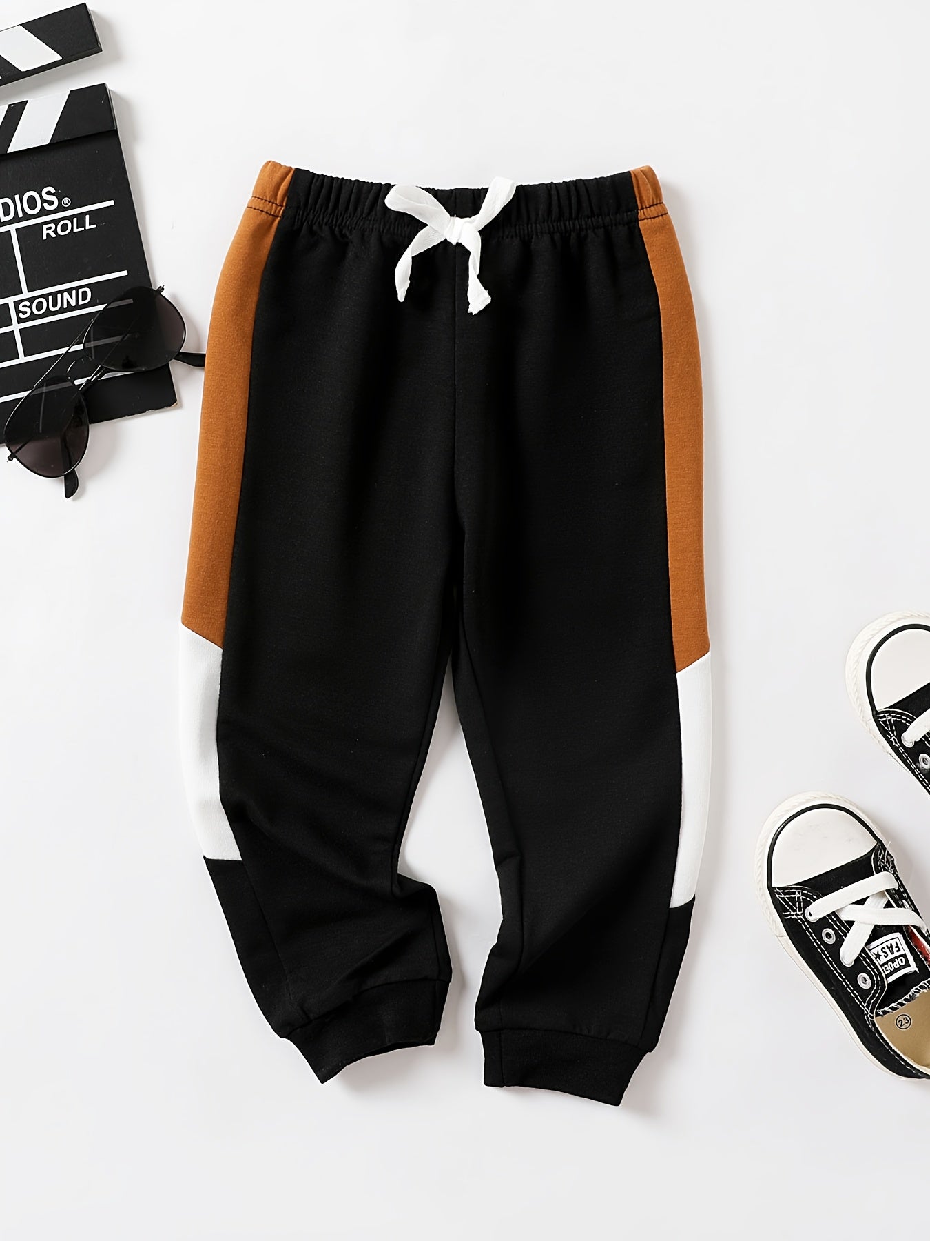 Boys Active Drawstring Sweatpants Quick Drying Jogger Pants