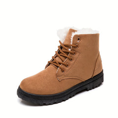 Women's Thickened Snow Boots Casual Medium Top Shoes