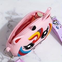 Cartoon Silicone Crossbody Bag Shoulder Bag for Girls