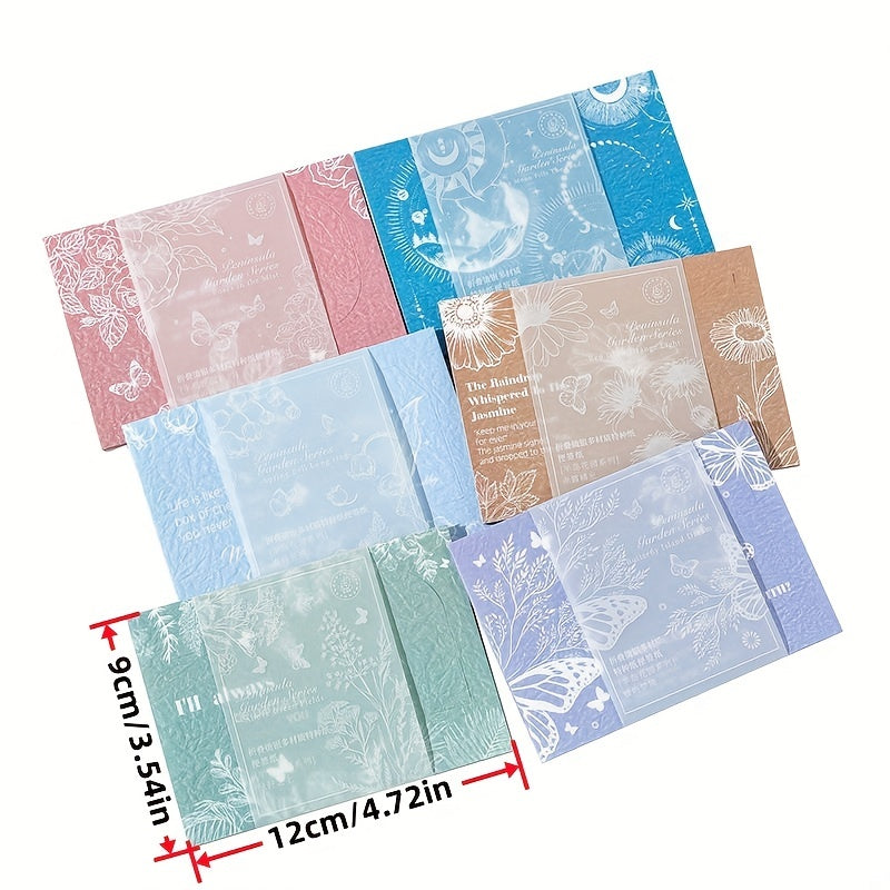 15pcs Peninsula Garden Series DIY Notepad, Journal Decorations