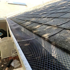 Gutter Protection Net Leaf Retaining Plastic Fence Sewer Blockage