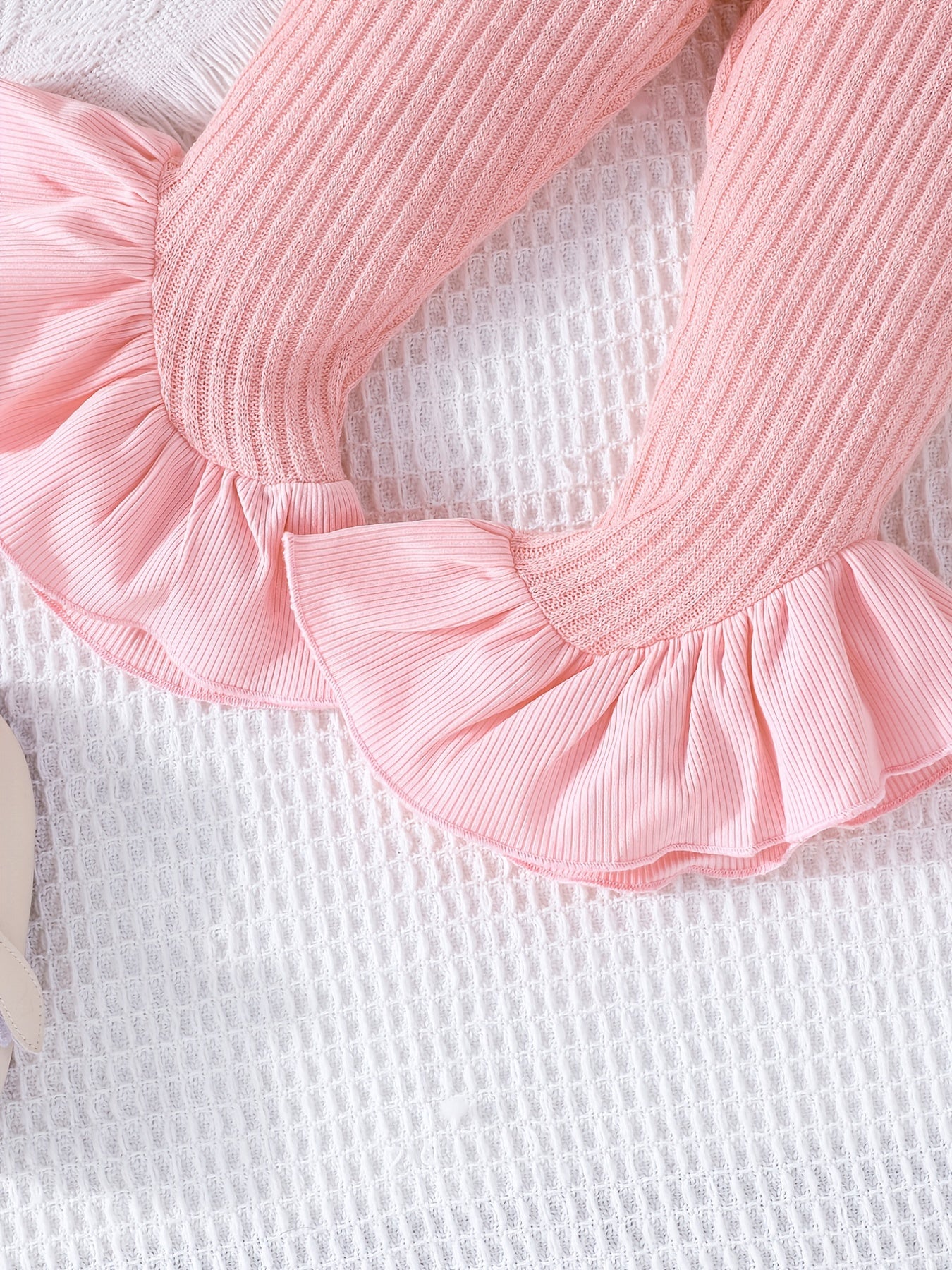 Baby Girls Flared Cuff Cardigan Top Flared Pants Set