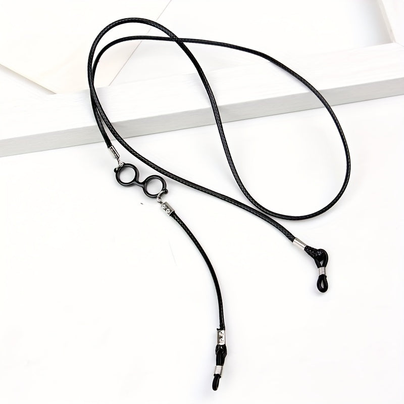 3pcs Leather Glasses Chain Multicolor Halter Non slip Glasses Strap