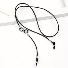 3pcs Leather Glasses Chain Multicolor Halter Non slip Glasses Strap