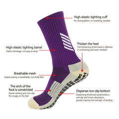 Youth Professional Dotted Soccer Socks Thick Towel Bottom Non slip Sports Socks