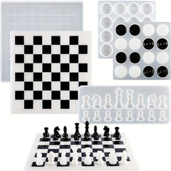 Chess Board Silicone Resin Mold DIY Chess Board Game Resin Casting Mold