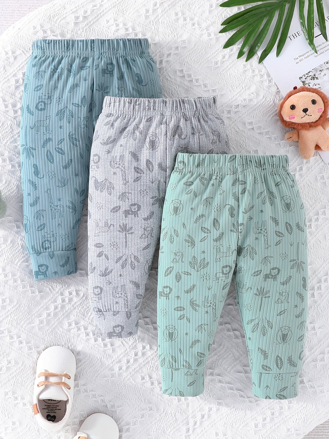 Baby Boys Trousers Set Casual Cartoon Pants