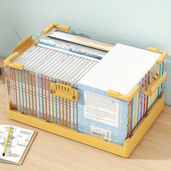 Clear Plastic Storage Box Foldable Collapsible Bins for Toys & Clothes