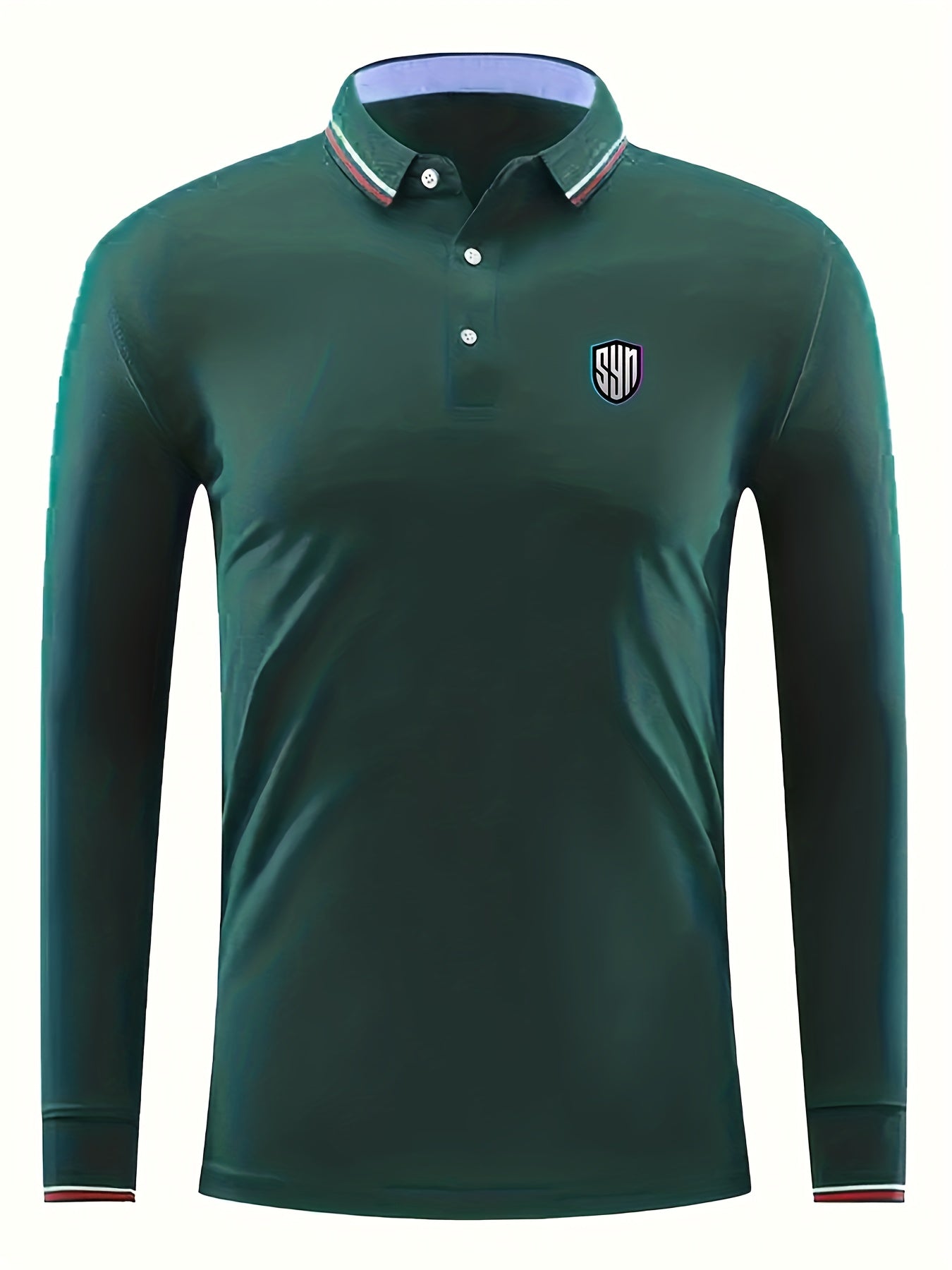 Symbol Print Men's Lightweight Polo Shirt