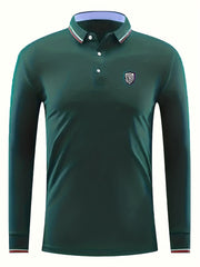 Symbol Print Men's Lightweight Polo Shirt