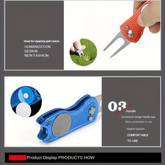 Portable Aluminum Golf Divot Repair Tool
