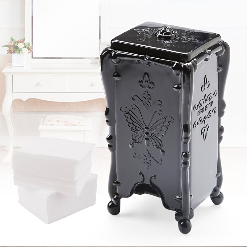 Butterfly Pattern Makeup Pads Holder Dispenser Box Organizer