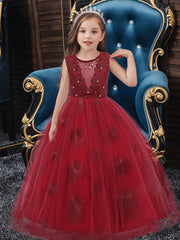 Baby Girls' Sleeveless Princess Dress Birthday Party Dress