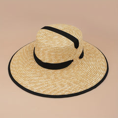 Wheat Straw Summer Beach Hat for Men and Women