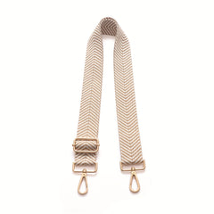 Stripes Wide Shoulder Strap With Buckles Dacron Adjustable Replacement Belt