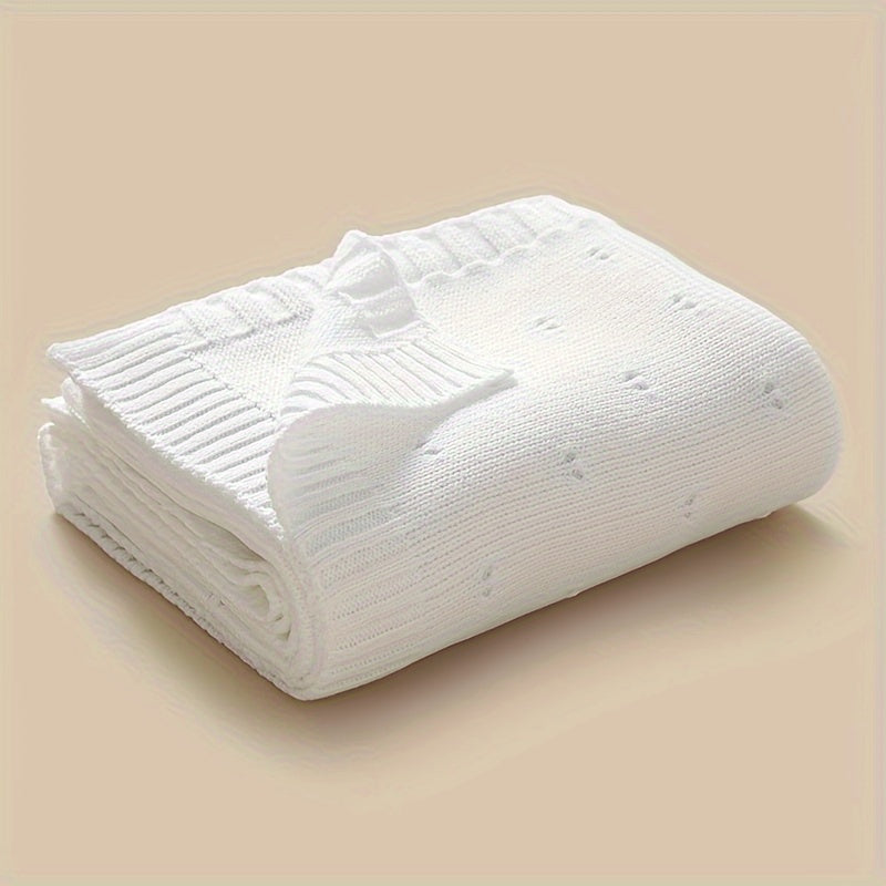 Cozy Unisex Blanket in Grey Pink Royal, Hand Wash, Geometric Pattern