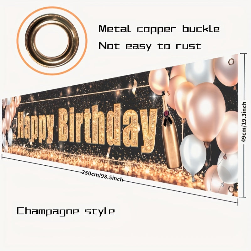 Happy Birthday Decoration Banner Party Flagging Background Banner