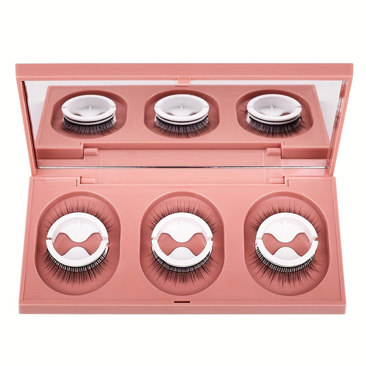 3 Pairs Natural Look 3D Reusable Self Adhesive Eyelashes