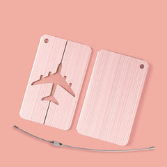 Metal Luggage Tag with Name ID Card & Steel Loop
