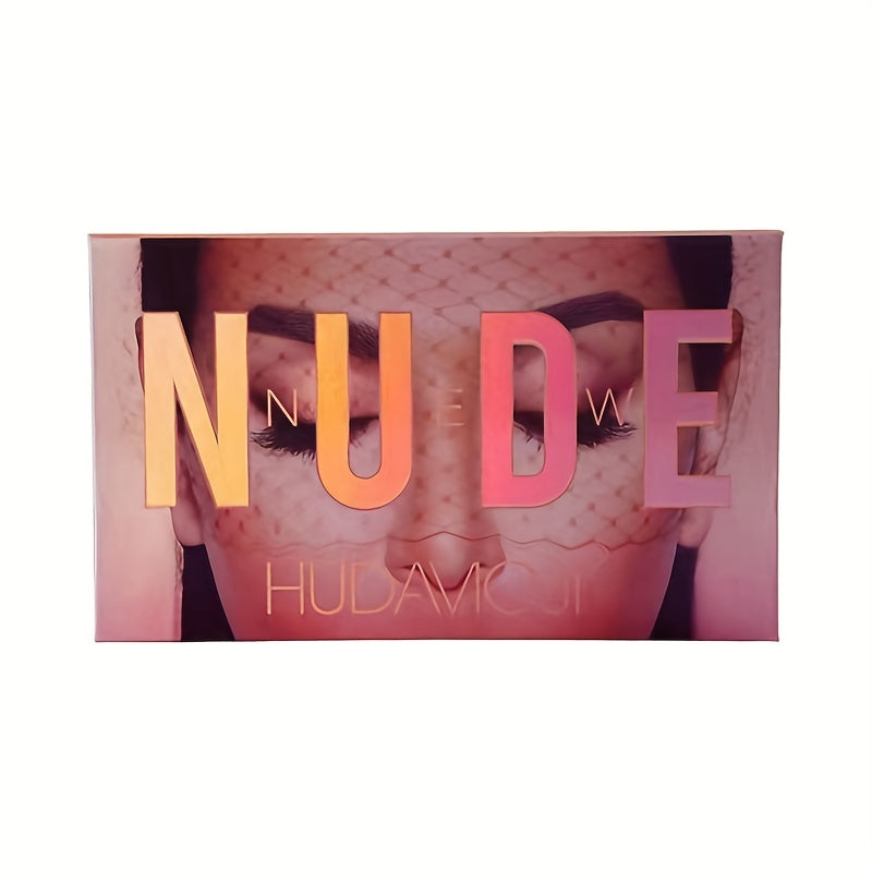 18 Colors Desert Eyeshadow Palette Satin Metallic Texture Brown Red