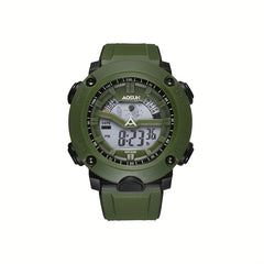 Round Electronic Sports Watch With Dual Display