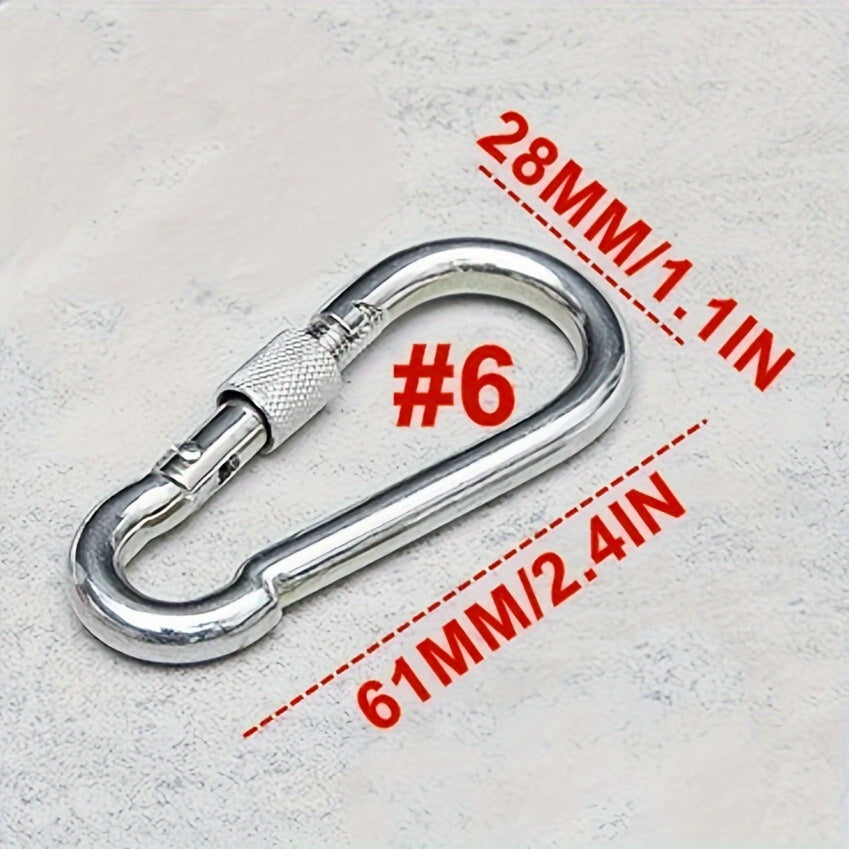 5pcs Safety Hook Buckle With Lock for Outdoor Camping Hiking