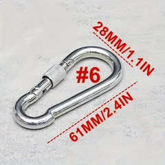 5pcs Safety Hook Buckle With Lock for Outdoor Camping Hiking