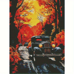 5D Flocked Canvas Diamond Painting Kit - 35 Sizes & Tools - DIY Art Set