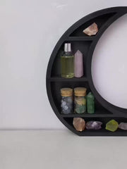 Moon Shaped Crystal Storage Rack Organizer