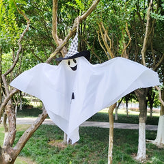 2pcs Fabric Hanging Ghosts Halloween Decoration