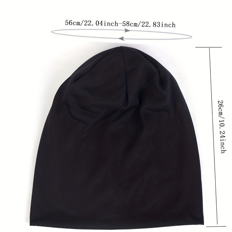 Solid Beanie Polyester Men Women Unisex Beanies Cap Casual Beanie Hats