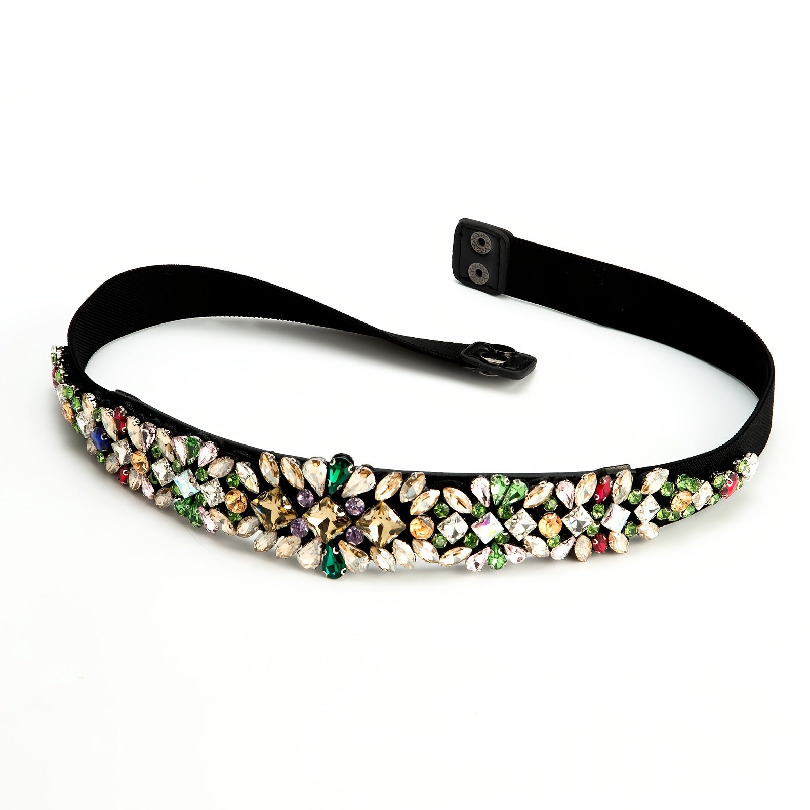 Rhinestone Elastic Belt Vintage Wedding Party Waist Belt