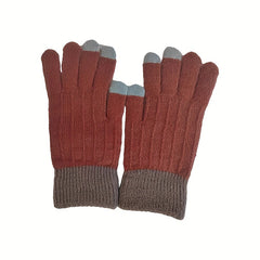Stretch Knitted Full Finger Touch Screen Gloves
