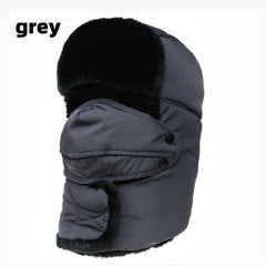 Men's Winter Hat With Mask Neck Guard Warm Cotton Hat