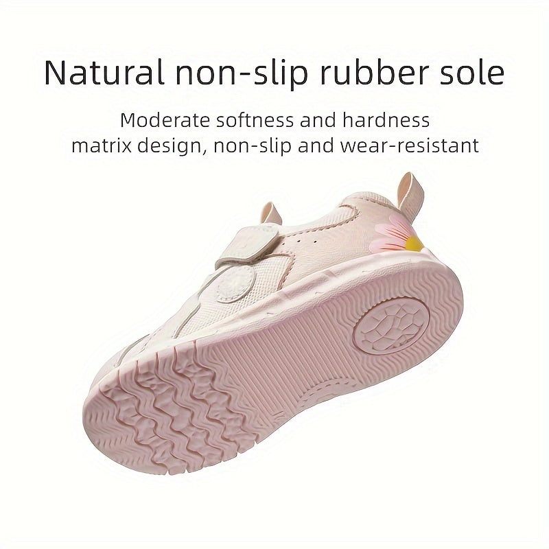 TARANIS Baby Girls Mesh Sneakers Breathable Non-slip Walking Shoes