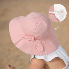 UPF 50 Baby Girl Sun Hat Adjustable Beach Hat