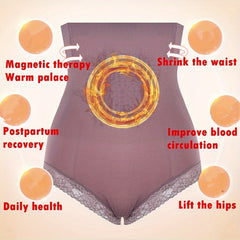 Lady Waist Support Biomagnetic Slimming Pants Sexy Lifting Hip High Waist